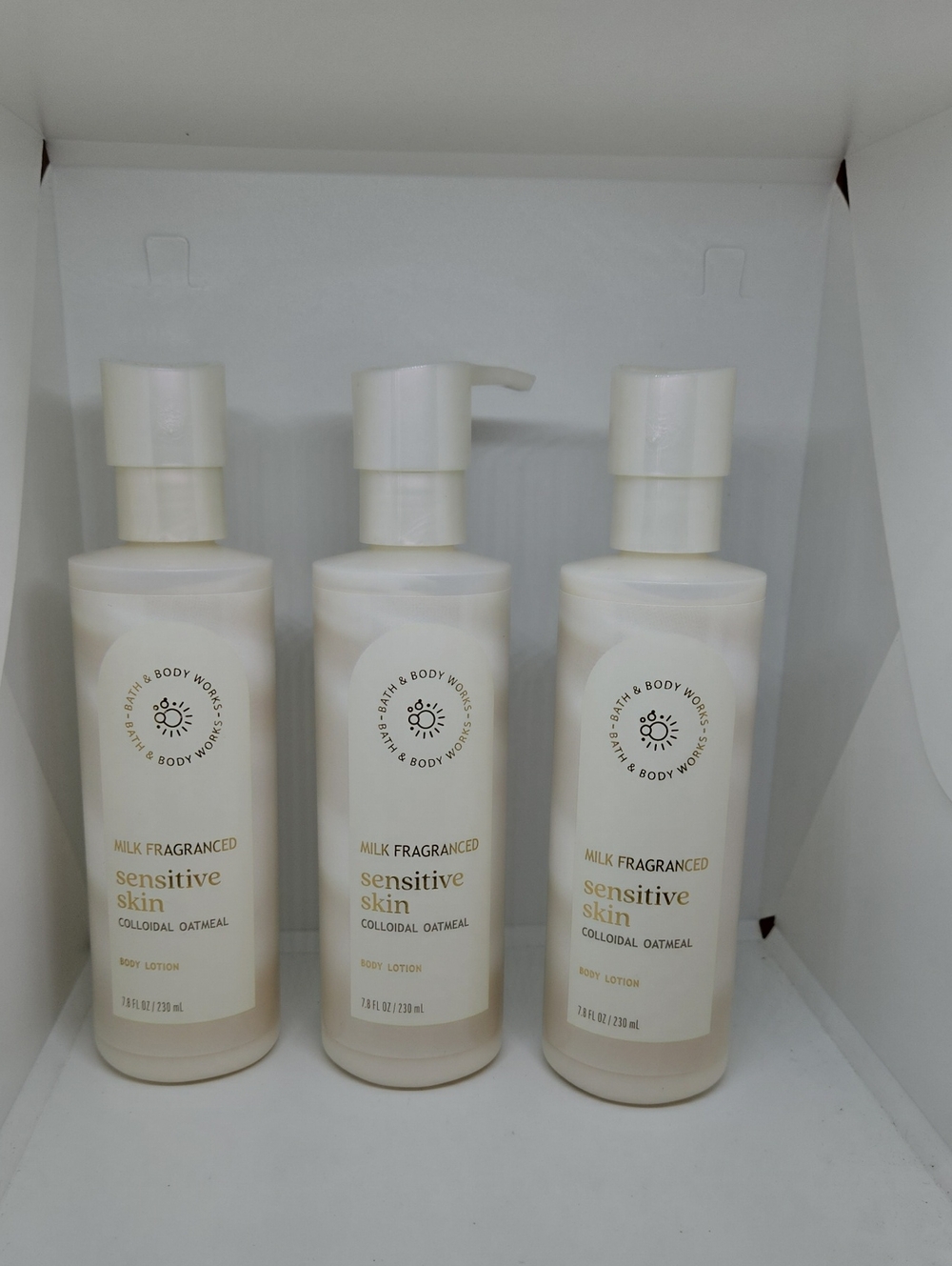Bath & Body Works Sensitive Skin Milk Fragranced Body Lotion - Cream White